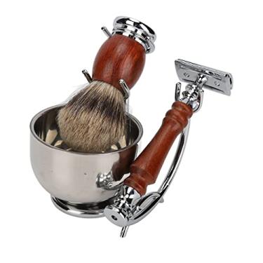 Imagem de Yinhing Kit de Aliciamento Masculino Com Lâminas de Reposição, Aparador de Barba Manual Premium, Escova de e Conjunto Elegante para Experiência e Aliciamento