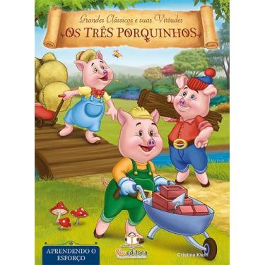 Imagem de Livro - Livro de virtudes: Os Três porquinhos - Esforço