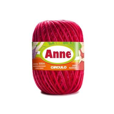 Imagem de Fio Anne 500m Círculo Original Linha Para Crochê Tricô Bordado Mercerizado Novelo Premium (9153# - CABARÉ)