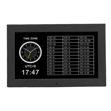 Imagem de Ymiko Despertador de Calendário Digital WiFi de 10 Polegadas Com Exibição de Temperatura, Dia e Data Tela Grande Configurações Fáceis para Mesa de Escritório Doméstico Design de (Plugue dos EUA