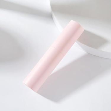 Imagem de Atomizador de perfume rotativo de 10 ml para cosméticos e uso oral, frasco de spray recarregável com forro interno de vidro 10,8 x 2,3 cm, Rosa fosco, 0.3 Ounces