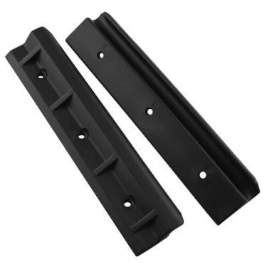 Imagem de LQ Industrial 2 peças 180 x 40 x 15 mm preto inflável barco de borracha gancho de assento bote com acessórios de fixação de parafuso adequado para jangadas, iates, caiaques, barco de pesca