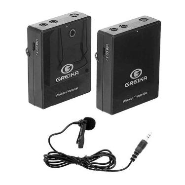 Imagem de Microfone Lapela Sem Fio Greika Gk-G4 - Câmeras E Celulares