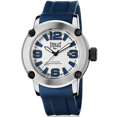 Imagem de Relógio Masculino Everlast Azul À Prova D`Água 30 M E10531