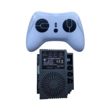 Imagem de Receptor retangular para veículos elétricos infantis, transmissor 2.4G