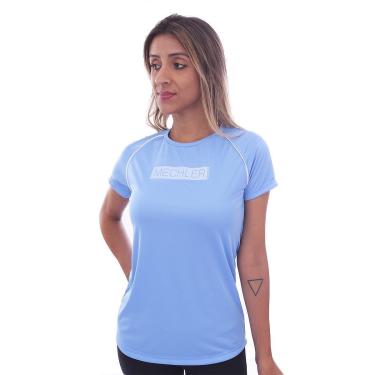Imagem de Camiseta Feminina Raglan Proteção UV 50 Academia Verão Adulto Esporte Mechler-Feminino