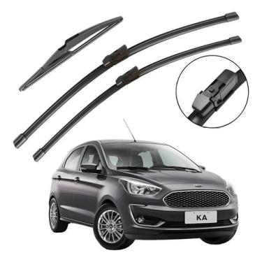 Imagem de Kit Palhetas Limpador Parabrisa Silicone Ford Ka 2014 À 2022 - Congrat