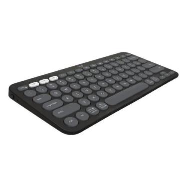 Imagem de Teclado sem fio Logitech Pebble Keys 2 K380s - Grafite - Congratulatio