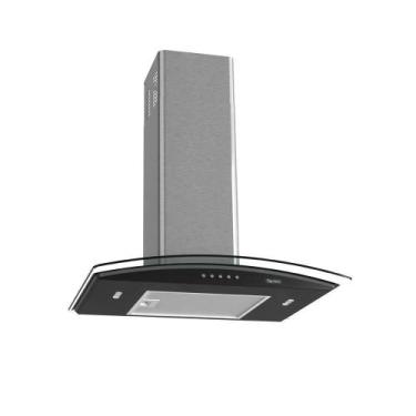 Imagem de Coifa Terim de Parede Clean Vidro Curvo Black Kroma 60cm Preto Com Kro