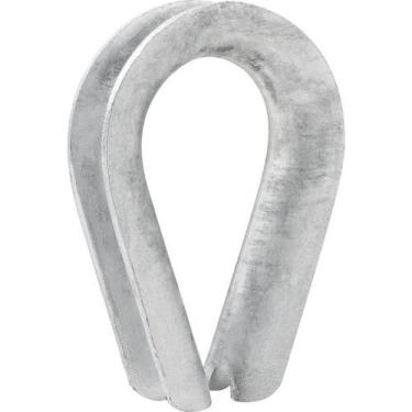 Imagem de Anilha Sapatilho Vonder 1/4" 6,35 Mm Zincado Aço Carbono Para Laços E 