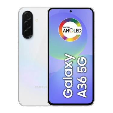 Imagem de Smartphone Galaxy A36 5G, 256GB, Tela 6.7", Câmeras 50MB+8MP+5MP, Branco, SAMSUNG...