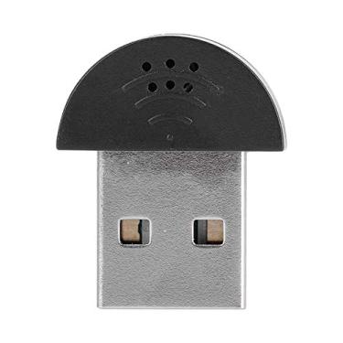 Imagem de Pomya Mini Microfone USB, 360° Omnidirecional, Cancelamento de Ruído, Gravador, Áudio, Adaptador para Computador PC