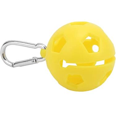 Imagem de Luva de silicone de golfe, acessório de treinamento de golfe de textura macia livre de substâncias nocivas Suporte de manga de golfe resistente à queda para bola de golfe(amarelo)