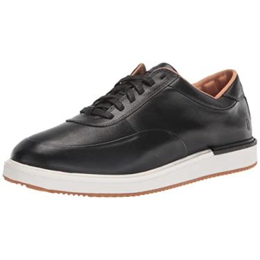Imagem de Hush Puppies Tênis masculino Keaton, Couro preto, 9