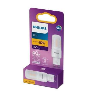 Imagem de Lâmpada Led Philips Capsula 3W luz amarela 300 lúmens bivolt base G9