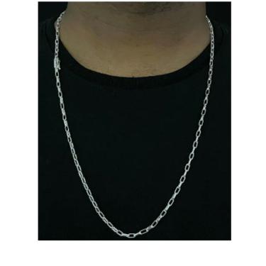 Imagem de Corrente Cartier boleada 3mm prata 925 composto de metais