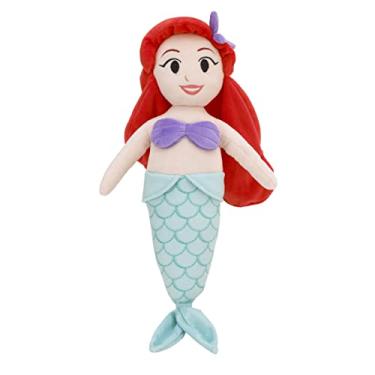 Imagem de Disney Princesa de pelúcia super macia Ariel Red, lavanda e água-marinha