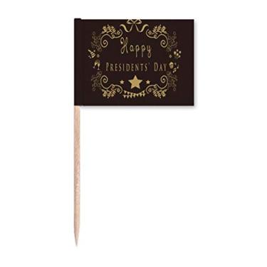 Imagem de Feliz Dia dos Presidentes Europeus Alívio Palito de Dente Marcador Topper Decoração de Festa