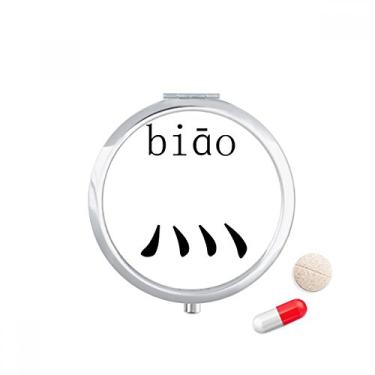 Imagem de Caixa de comprimidos Biao com componentes chineses e caixa de armazenamento de remédios