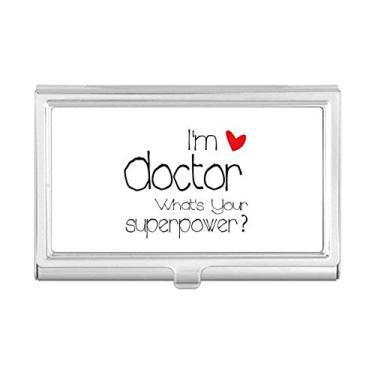 Imagem de Proud Doctors I'm a Doctor English Porta-cartão de visita