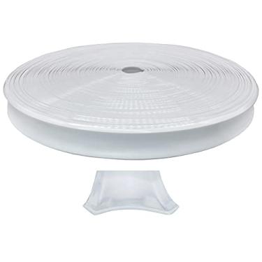 Imagem de Autmotive Authority White Vinyl 1" Encaixe Molding Trim Screw Cover RV Camper Travel Trailer (branco, 35 pés)