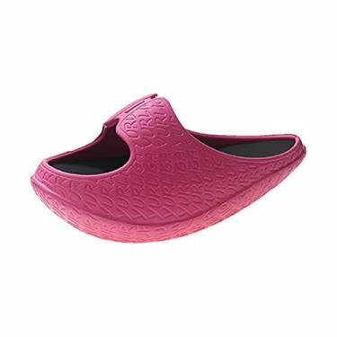 Imagem de Shake Chinelo funcional sandália feminina de chuveiro atlética, chinelo esportivo confortável para ambientes internos e externos com palmilha macia, chinelo de praia antiderrapante