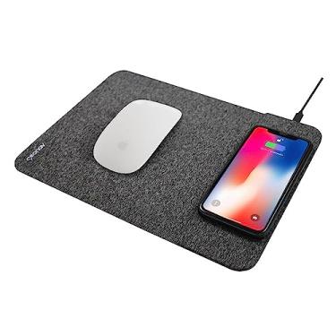 Imagem de Geonav Carregador Universal por Indução com Mousepad, 10W (Android), 7,5W (iPhones), Qi, MPISG, Cinza