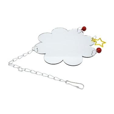 Imagem de Ioensy Brinquedos de espelho de galinha com sino Brinquedos de pintinho Espelho de galinha para brincar de Suspensível Pingente de Brinquedos