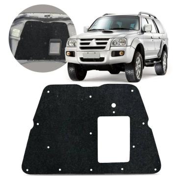 Imagem de Forro Capô Manta Acústica L200 Pajero Sport Savana Outdoor 2003 a 2012 Antirruído Isolante com Presilha Grud Gtc 5458