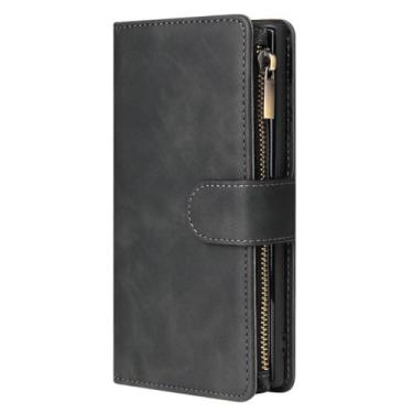 Imagem de Para Samsung S23 Ultra A54 A53 Flip Case Zíper Couro Livro Para Galaxy A34 A13 A33 A23 A73 A 53 52 S 23 M 32 12 04 Capa Carteira, Preto, Para A22S 5G