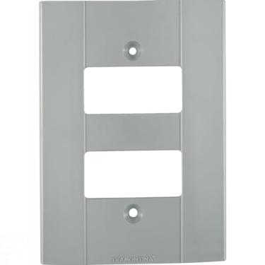 Imagem de Tampa 2 postos afastados para conduletes Plastibox Tramontina