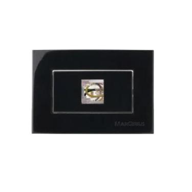 Imagem de Tomada Para Móveis Margirius Rj11 Preta Telefone 4 Fios