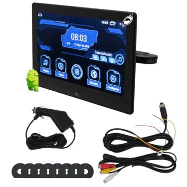Imagem de Monitor Encosto de Acoplar 10" Polegadas Android Full Touch USB H-Tech