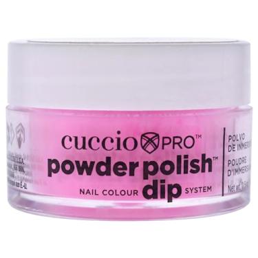 Imagem de Cuccio Pro Powder Polish Dip - rosa neon brilhante - verniz para unhas para manicure e pedicure, aplicação/remoção fácil e rápida - sem necessidade de luz LED/UV - não tóxico, inodoro, altamente