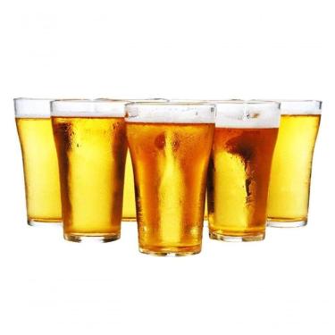 Imagem de Copo De Vidro Cerveja Chopp Boteco 6 Unidades