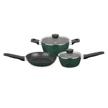 Imagem de Conjunto de Panelas Carmela Garden 3 Peças MTA