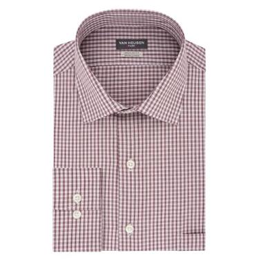 Imagem de Van Heusen Camisa social masculina, ajuste regular, gola flexível, Porta, 17.5" Neck 34"-35" Sleeve