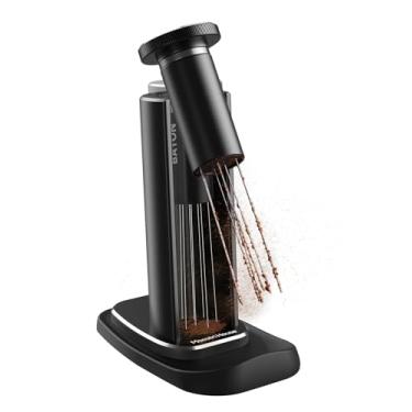 Imagem de Maestri House Ferramenta WDT, ferramentas de distribuição de café expresso autolimpas com suporte magnético de liga de alumínio, agulhas de 0,3/0,4 mm 10 cada para substituição de agitador de café