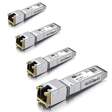 Imagem de Transceptor H!Fiber 10Gb SFP+ RJ45, módulo Ethernet 10Gbase-T SFP+ suporta 10G/5G/2,5G/1,25G, compatível com Cisco SFP-10G-T-S, Ubiquiti UF-RJ45-10G, UniFi, Meraki, MikroTik, Supermicro, 30m, pacote