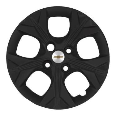 Imagem de Calota 378CB Cubo Baixo Aro 14 Preto Fosco Onix Prisma E - Garagem Onl