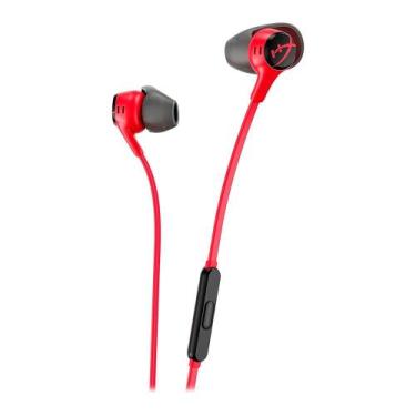 Imagem de Fone de Ouvido Gamer HyperX Cloud Earbuds II, Com Microfone, Vermelho 