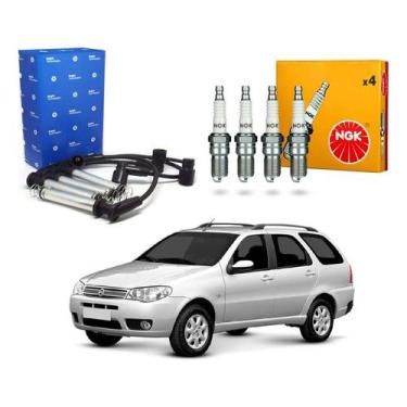 Imagem de Kit Vela Ngk Cabo Palio Weekend 1.8 8v 2003 A 2010 - Delphi