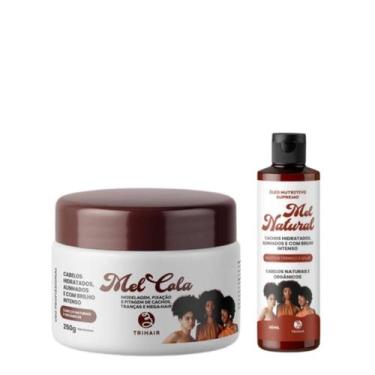 Imagem de Kit Mel Cola 250g + Óleo Nutritivo Mel Natural 60ml Trihair