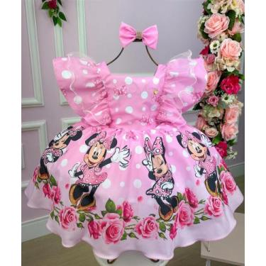 Imagem de Vestido Temáticos Kids Minnie/Minie Rosa - Sementinhas, Rosa, 4