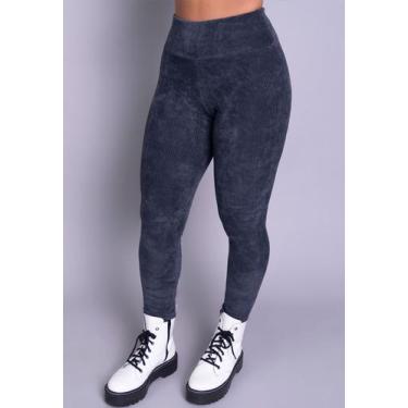 Imagem de Kit 3 Calças Legging Veludo Cotelê Cós Alto Roupa Casual - WLS Modas, 