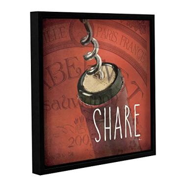 Imagem de Studio Pela Tela com moldura flutuante "Wine Colage III", 61 x 61 cm