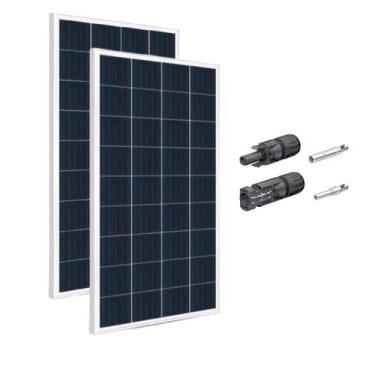 Imagem de Kit 2xPainel Placa Energia Solar 155w e conector Mc4 - Resun
