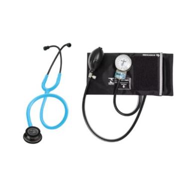 Imagem de Estetoscópio Littmann Classic lll + Esfigmomanômetro Pamed - Cores Var