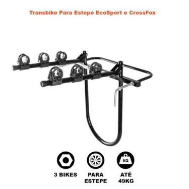 Imagem de Rack Transbike Estepe Pneu Com Alças Suporte 3 Biciletas - Metallini