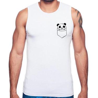 Imagem de Regata Pocket Panda - Foca na Moda, Branco, GG